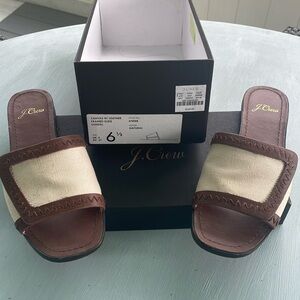 JCrew slide sandals